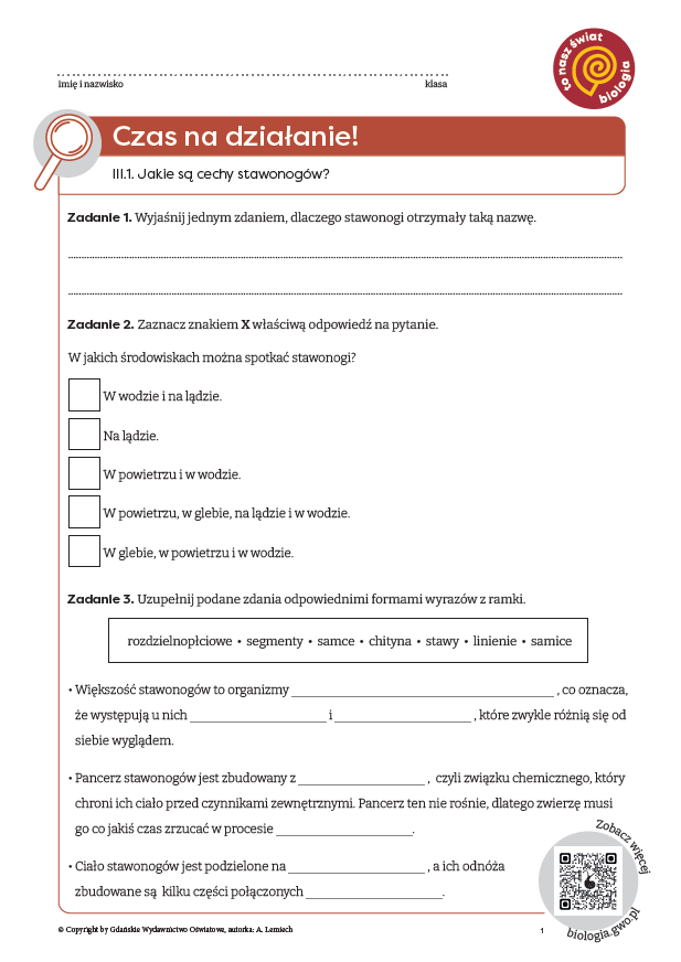 Biologia. Klasa 6 - GWO - Gdańskie Wydawnictwo Oświatowe